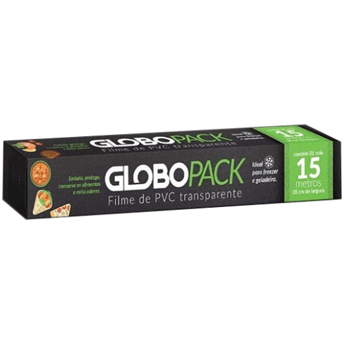Filme PVC Pack Globo 28cmX15m - 25 Unidades